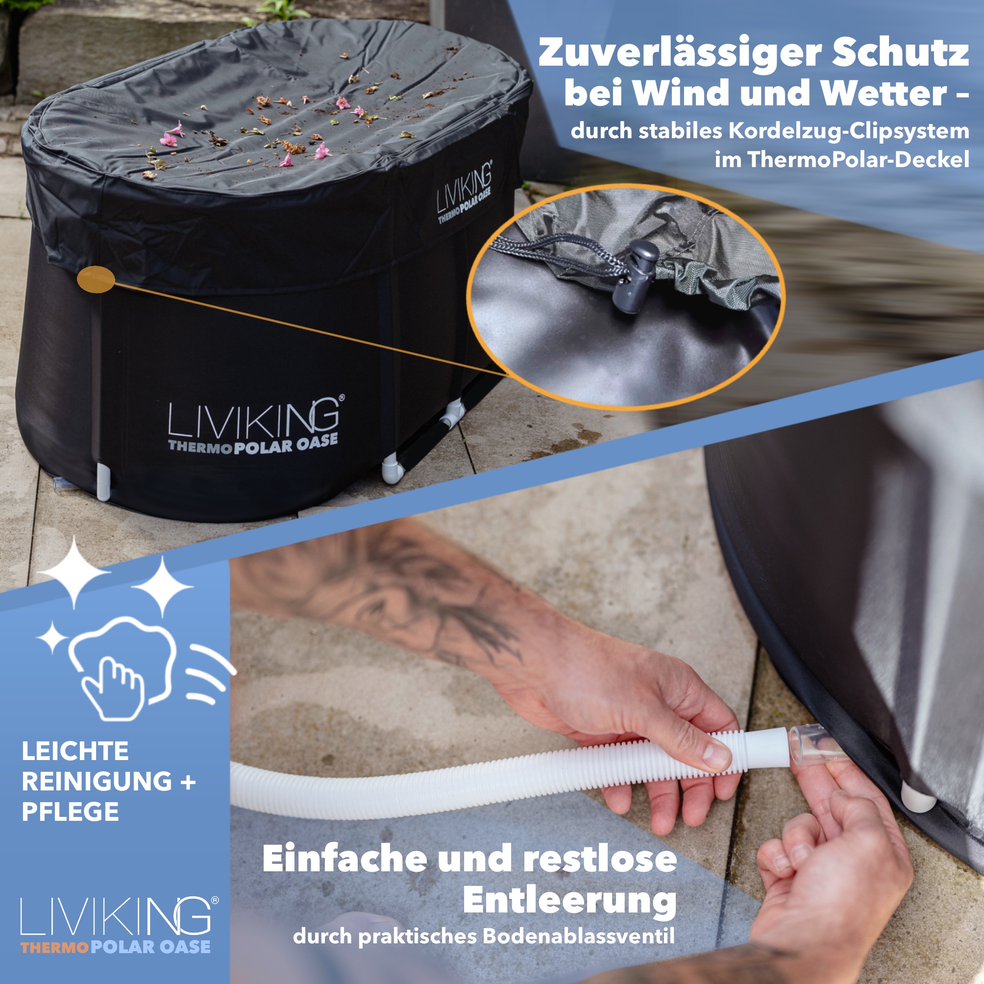 LIVIKING® ThermoPolar Oase – Faltbares Eisbad für Regeneration & Wellness - Image 6
